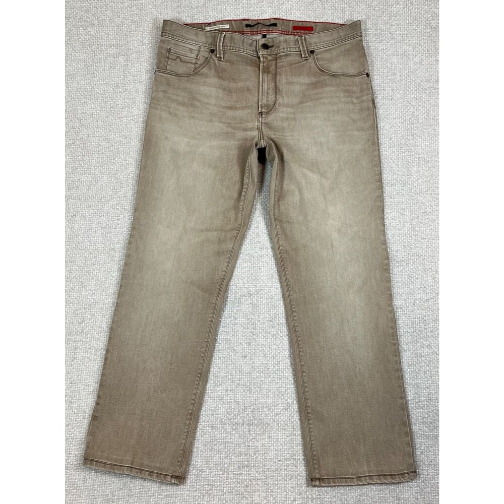 Alberto Jeans Men's 36x28 Modern Fit Stretch Gray Stone Color Denim